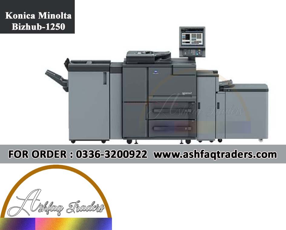 Konica Minolta Bizhub 1250 Production Photocopier Refurbished-High-Speed Mono Printer