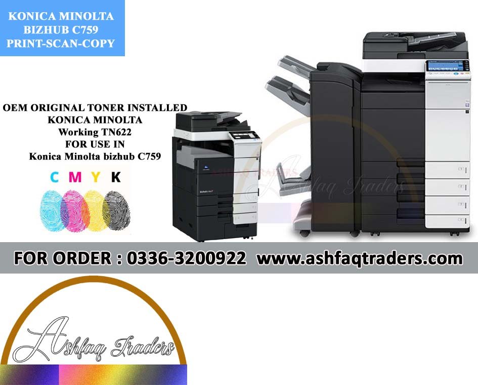 Konica Minolta Bizhub C759 Refurbished A3 Color Photocopier | Best Price Office Copier