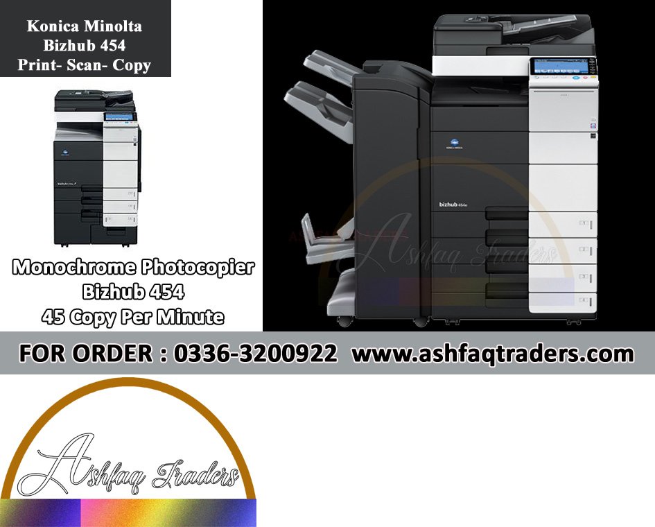 Konica Minolta Bizhub 454 Refurbished Office Photocopier | Best Price Multifunction Copier