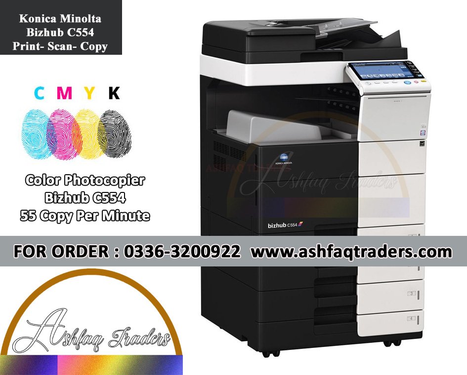 Konica Minolta Bizhub C554 Refurbished Color Photocopier | Best Price A3 Office Copier