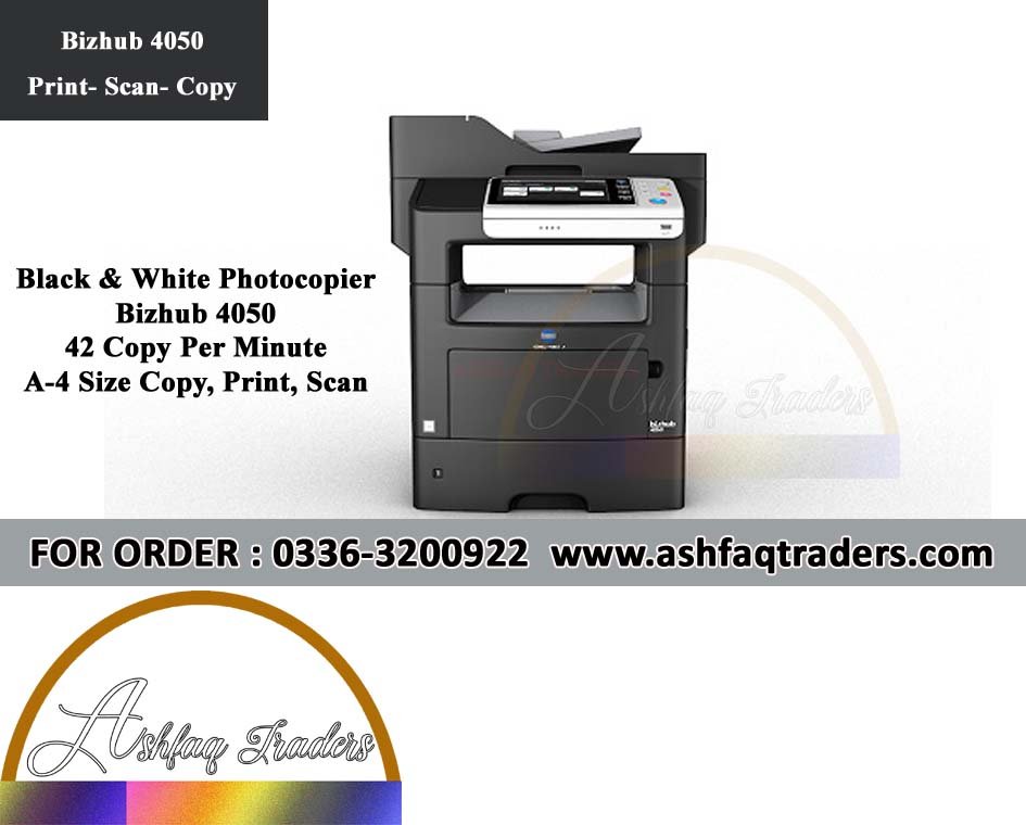 Konica Minolta bizhub 4050 A4 Monochrome Multifunction Printer Refurbished