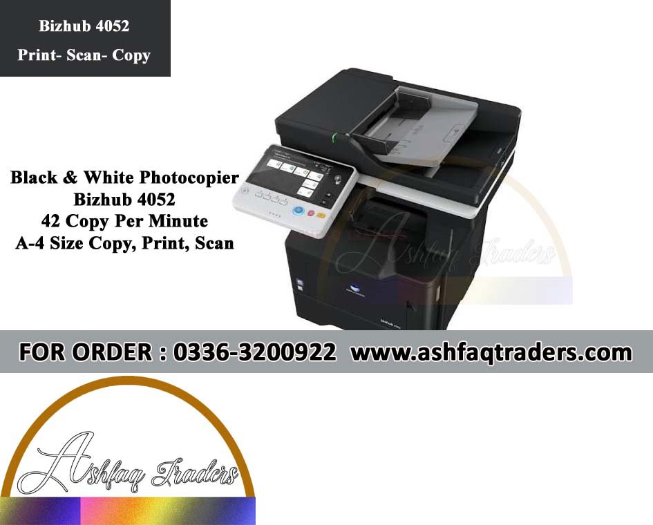 Konica Minolta bizhub 4052 A4 Monochrome Multifunction Printer Refurbished