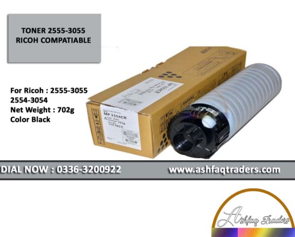 Ricoh MP 2555SP Compatible Black Toner Cartridge 841999 front view