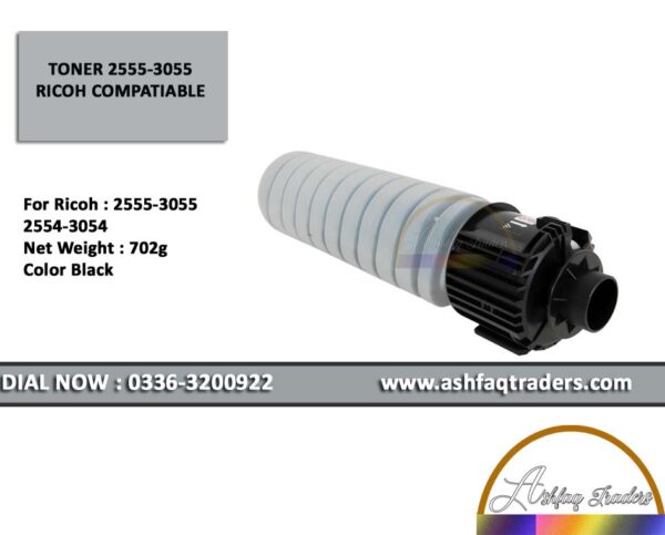 Ricoh 841999 Compatible Black Toner Cartridge side view