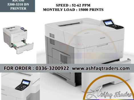 Ricoh SP 5310DN printer control panel close-up