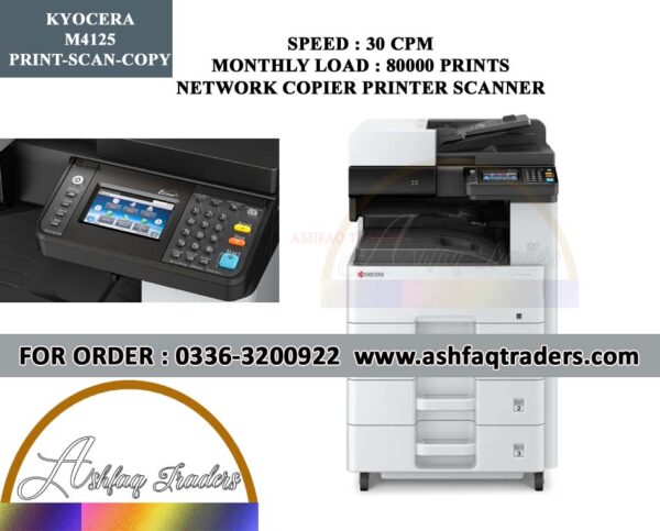 Kyocera ECOSYS M4125idn Photocopier Front View