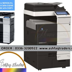 Konica Minolta Bizhub C654e touchscreen control panel