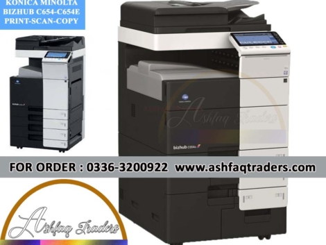 Konica Minolta Bizhub C654e touchscreen control panel